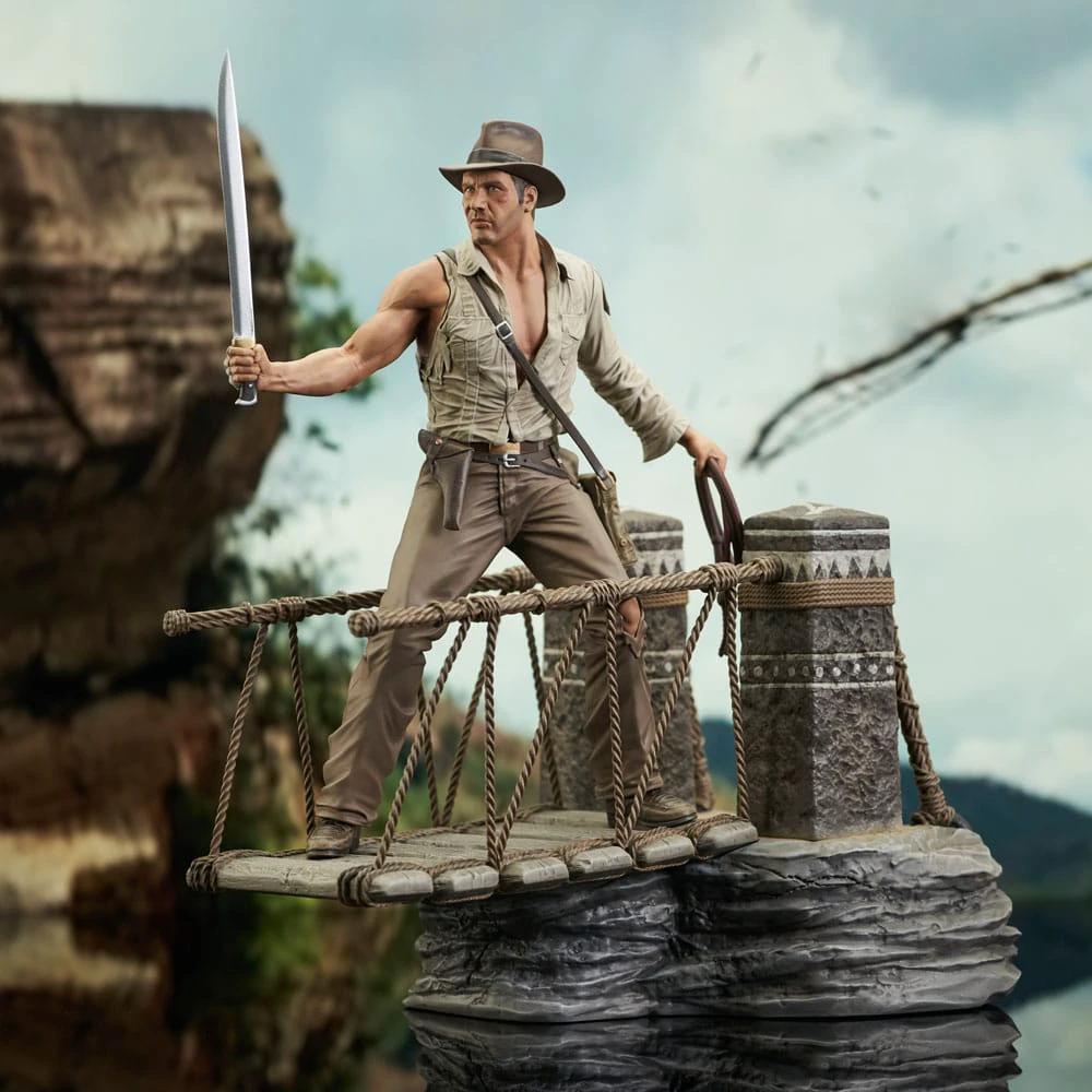 Indiana Jones y el templo maldito Deluxe Gallery Estatua PVC Rope Bridge 28 cm by DIAMOND SELECT