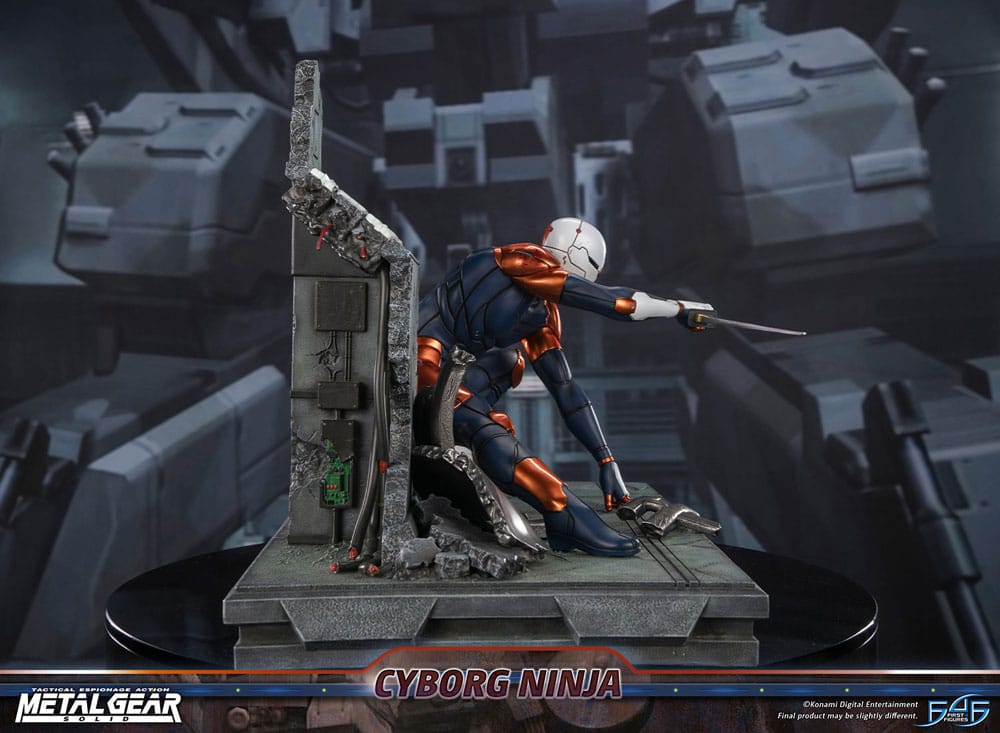 Metal Gear Solid Estatua Cyborg Ninja (Gray Fox) 41 cm