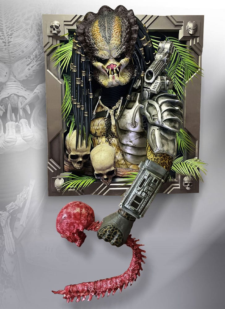 Predator Escultura de Pared tamaño real Predator 45 x 81 x 94 cm