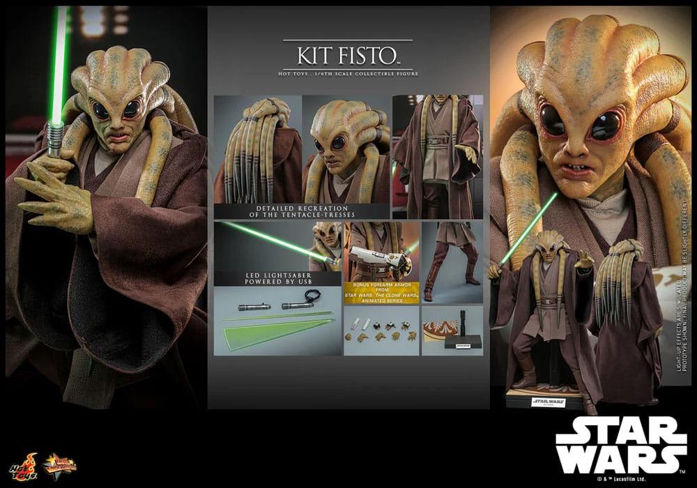 Star Wars Figura Movie Masterpiece 1/6 Kit Fisto 32 cm by HOT TOYS