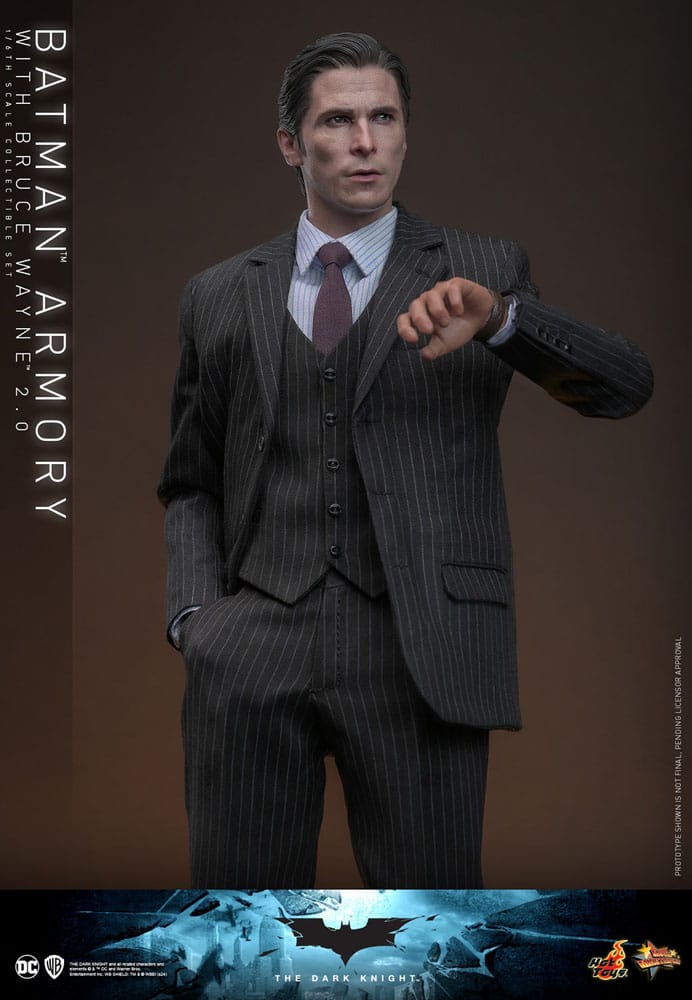 El caballero oscuro Figuras y Diorama Movie Masterpiece 1/6 Batman Armory with Bruce Wayne (2.0) 30 cm