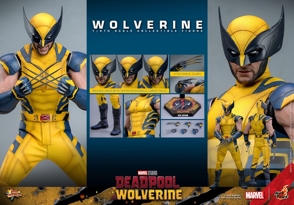 Deadpool & Wolverine Movie Masterpiece Figura 1/6 Wolverine 31 cm