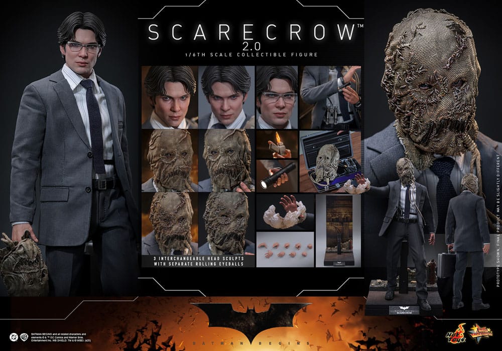 Batman Begins Figura Movie Masterpiece 1/6 Scarecrow 2.0 30 cm