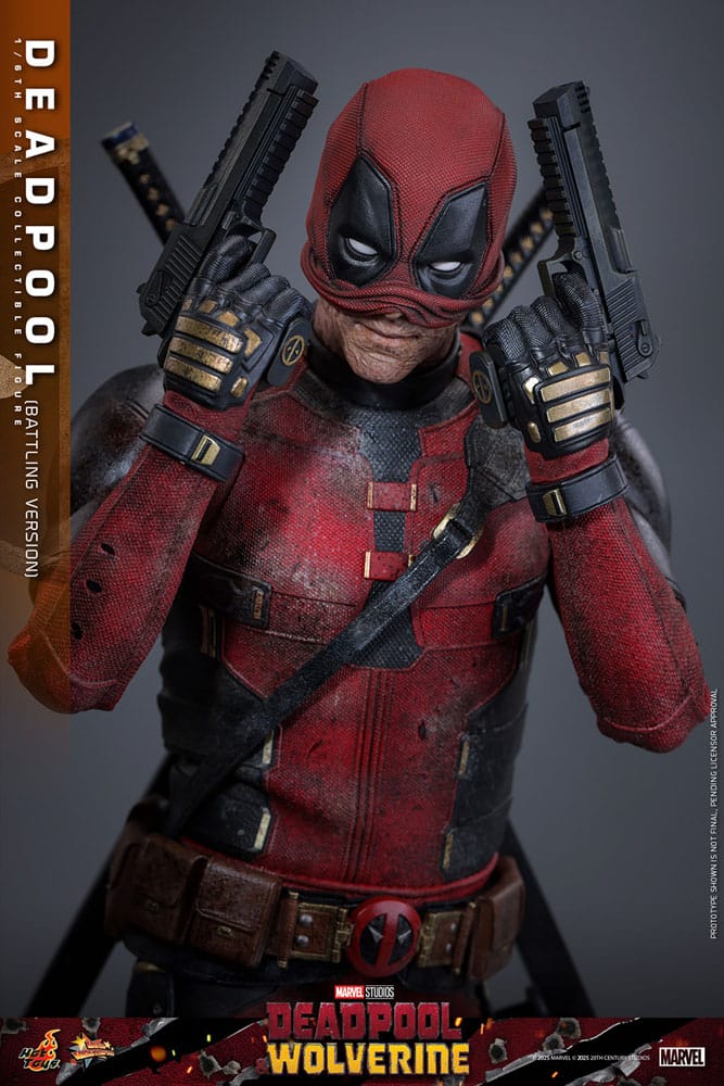 Deadpool & Wolverine Movie Masterpiece 1/6 Deadpool (Battling Version) 31 cm