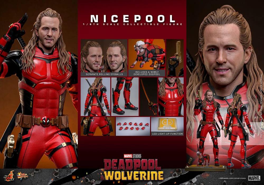 Deadpool & Wolverine Movie Masterpiece Figura 1/6 Nicepool 30 cm by HOT TOYS