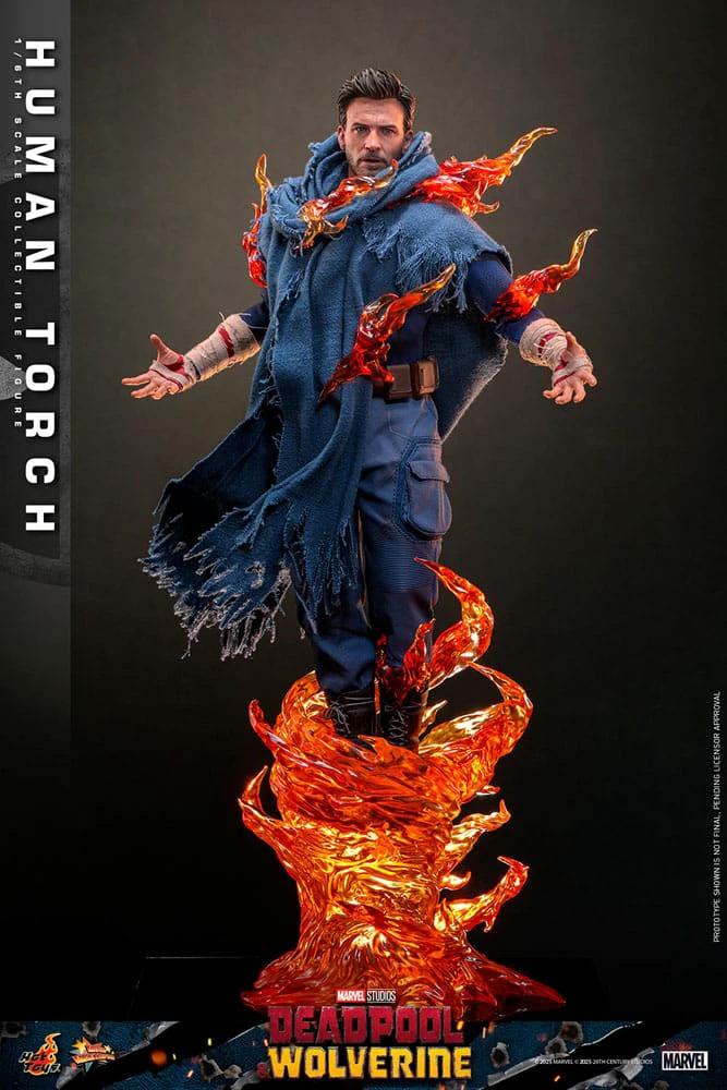 Deadpool & Wolverine Movie Masterpiece Figura 1/6 Human Torch 31 cm by HOT TOYS