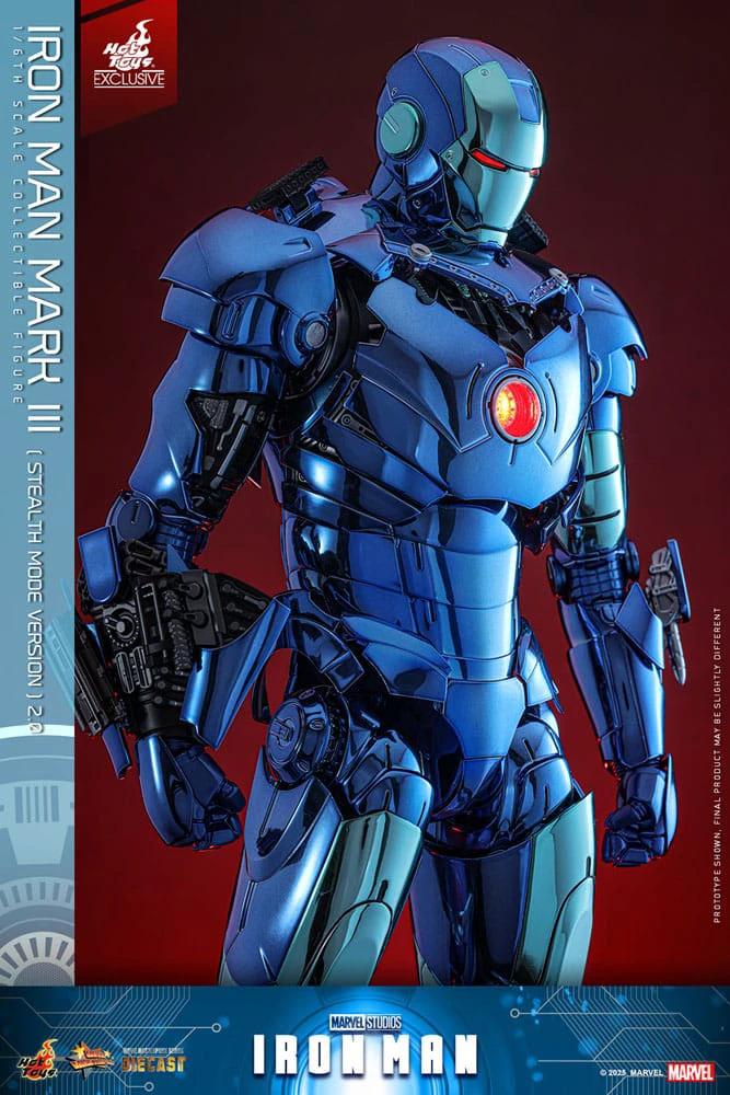 Iron Man Movie Masterpiece Diecast 1/6 Iron Man Mark III (Stealth Mode Ver.) 2.0 Hot Toys Exclusive 33 cm by HOT TOYS