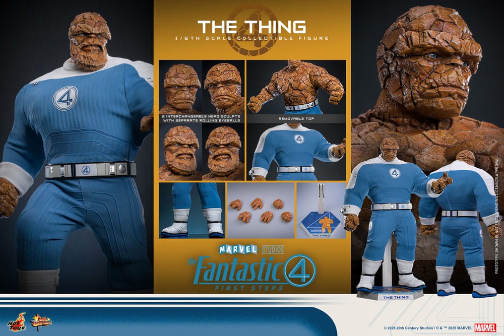 Los Cuatro Fantásticos: primeros pasos Figura Movie Masterpiece 1/6 The Thing 31 cm