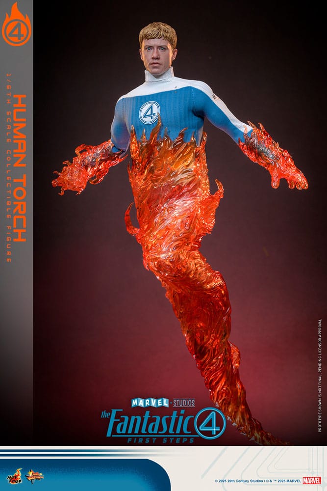 Los Cuatro Fantásticos: primeros pasos Figura Movie Masterpiece 1/6 Human Torch 30 cm