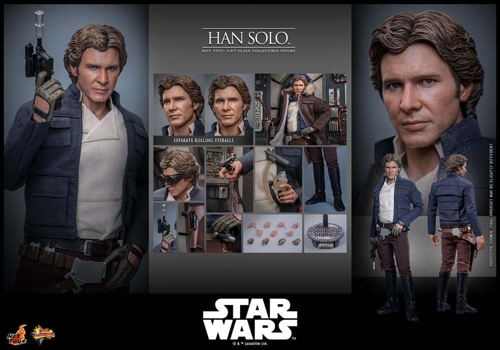 Star Wars Episode V Figura Movie Masterpiece 1/6 Han Solo 31 cm