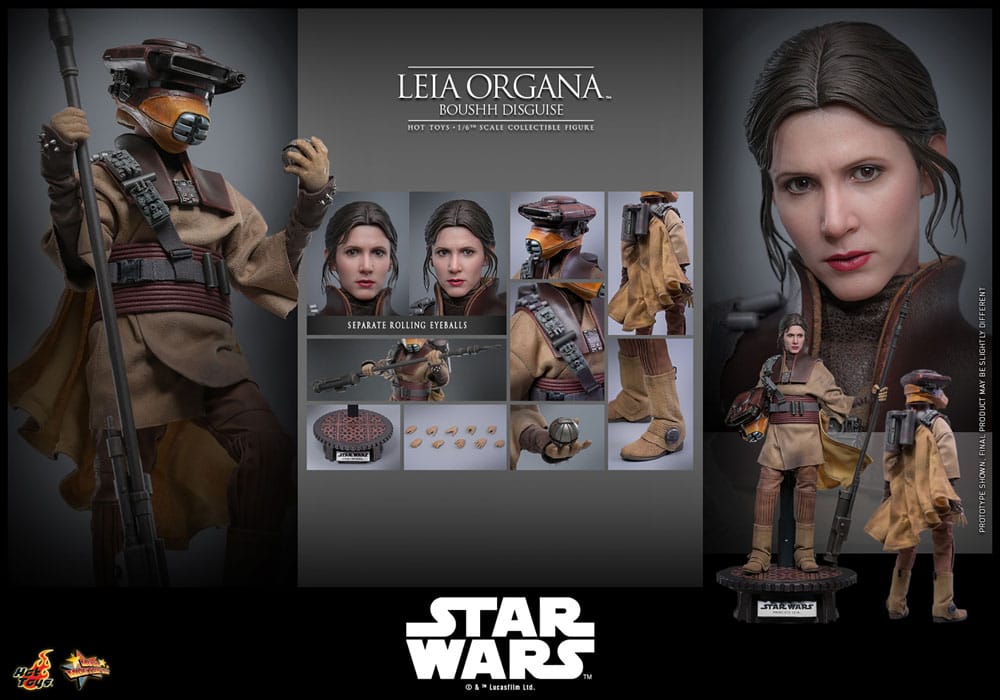 Star Wars Episode VI Figura Movie Masterpiece 1/6 Leia Organa (Boushh Disguise) 27 cm