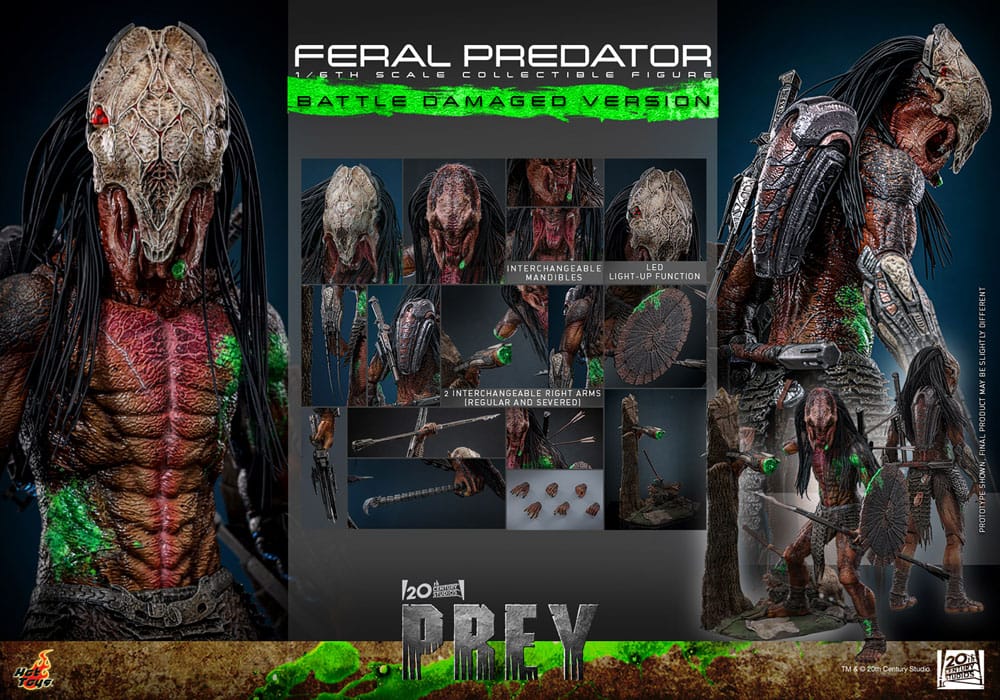 Prey Figura 1/6 Feral Predator (Battle Damaged Version) 37 cm