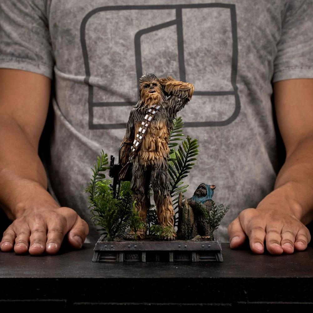 Star Wars Episode VI Art Scale Statue 1/10 Chewbacca and Tokkat 22 cm by IRON STUDIOS