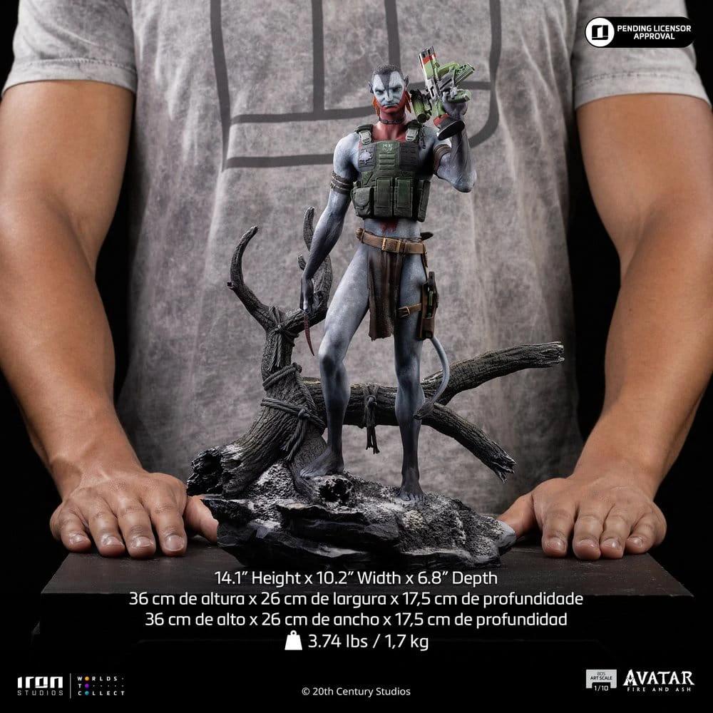 Avatar 3: Fire and Ash Estatua Art Scale 1/10 Miles Quaritch 36 cm by IRON STUDIOS