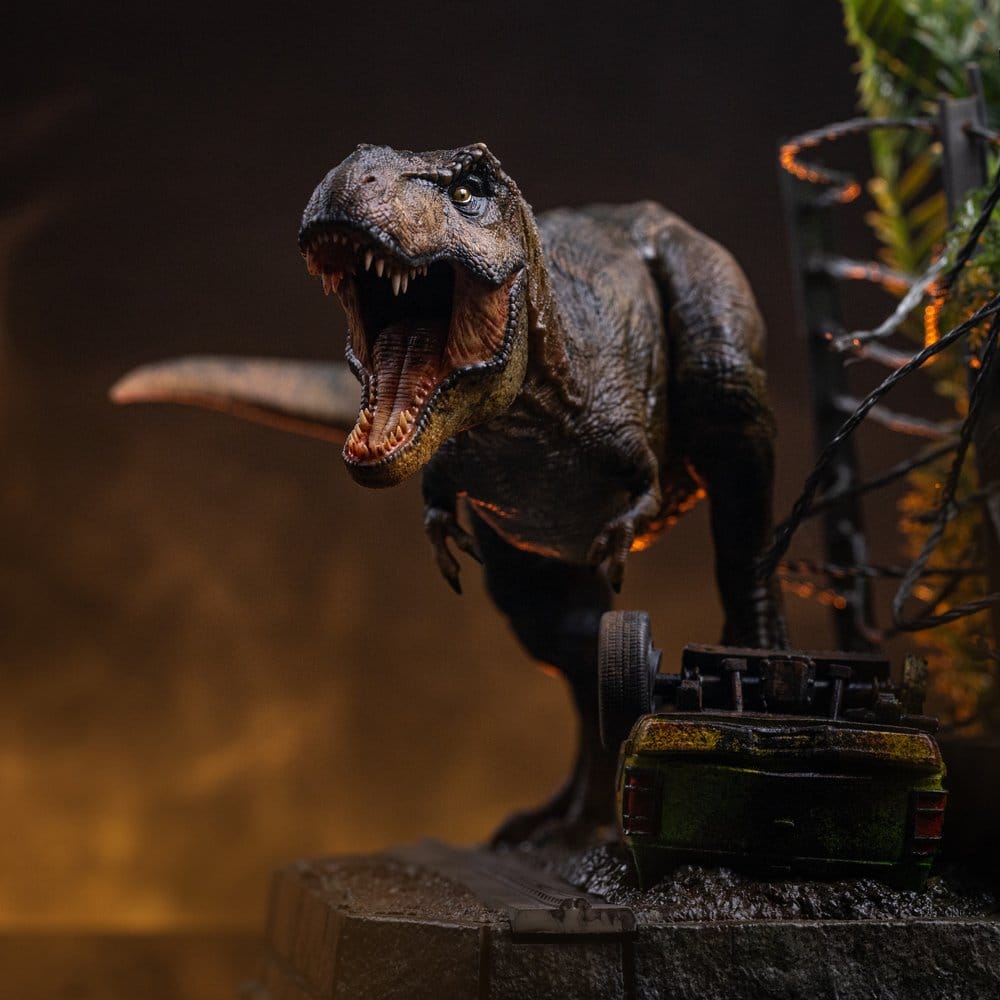 Jurassic Park Estatua Icons T-Rex Breakout Set A 17 cm