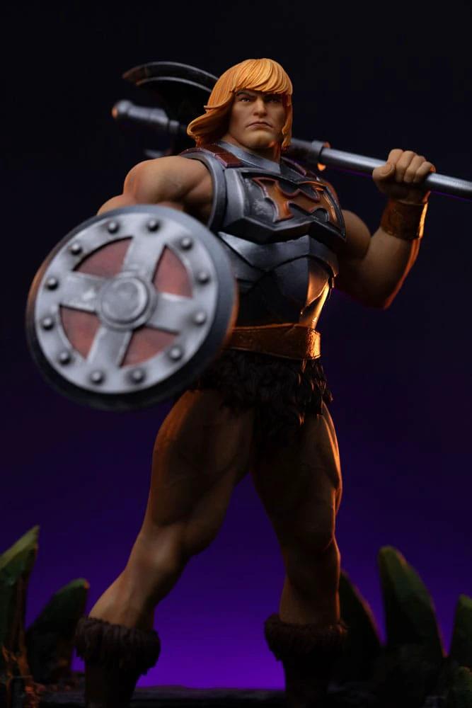 Masters of the Universe Estatua 1/10 Art Scale He-Man Battle Armor Version heo Exclusice 23 cm by IRON STUDIOS