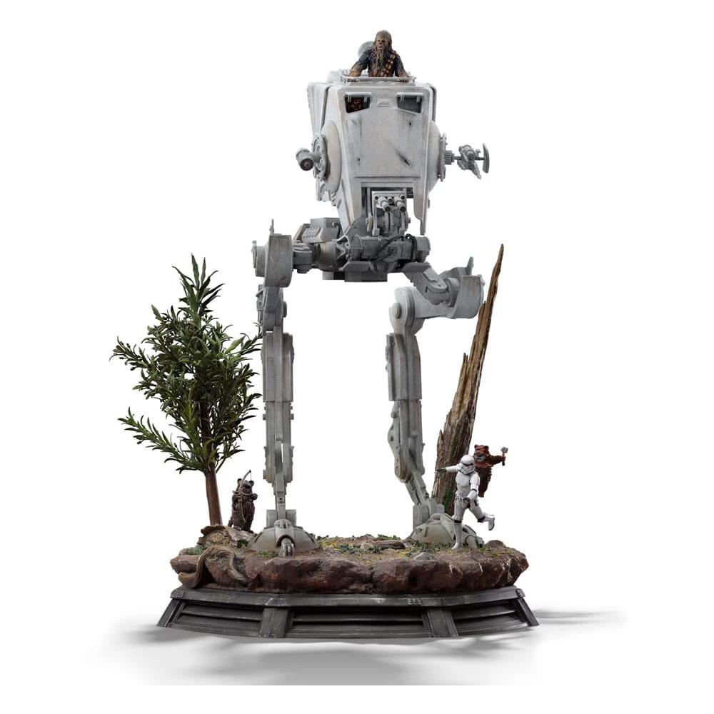 Star Wars Estatua 1/20 Demi Art Scale AT-ST and Chewbacca 53 cm by IRON STUDIOS