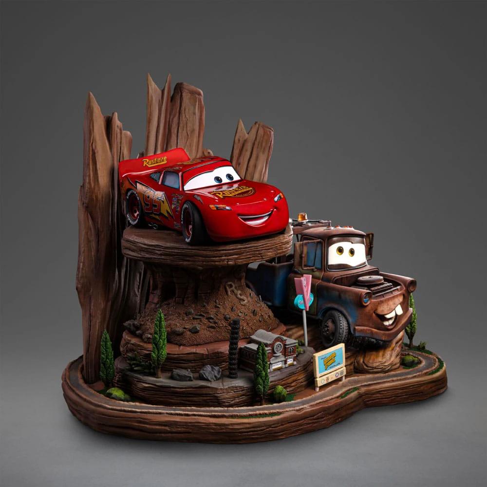 Cars Estatua 1/10 Deluxe Art Scale Lightning Mcqueen & Mate 31 cm by IRON STUDIOS