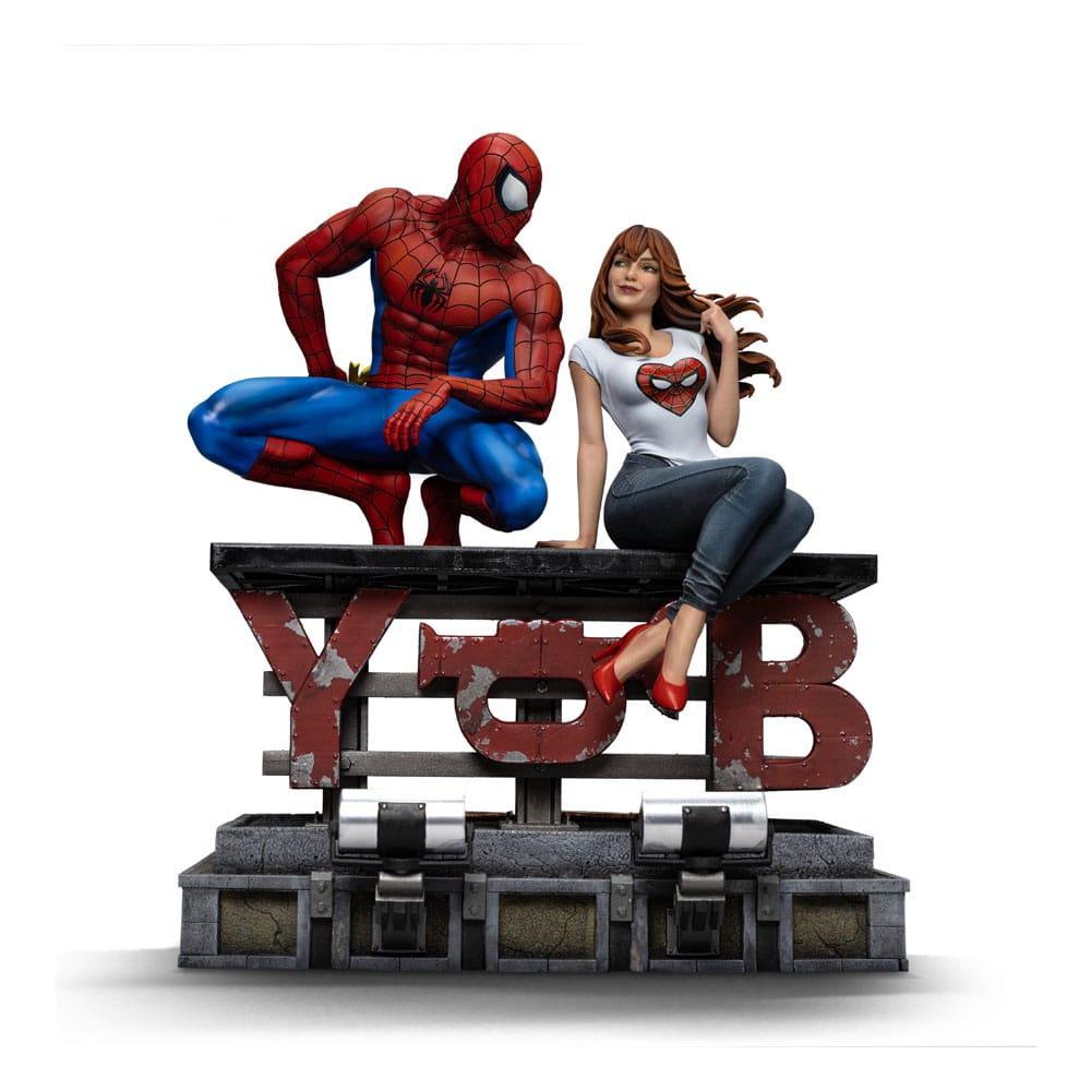 Spider-Man Estatua 1/6 Diorama Art Scale Spider-Man and Mary Jane 35 cm