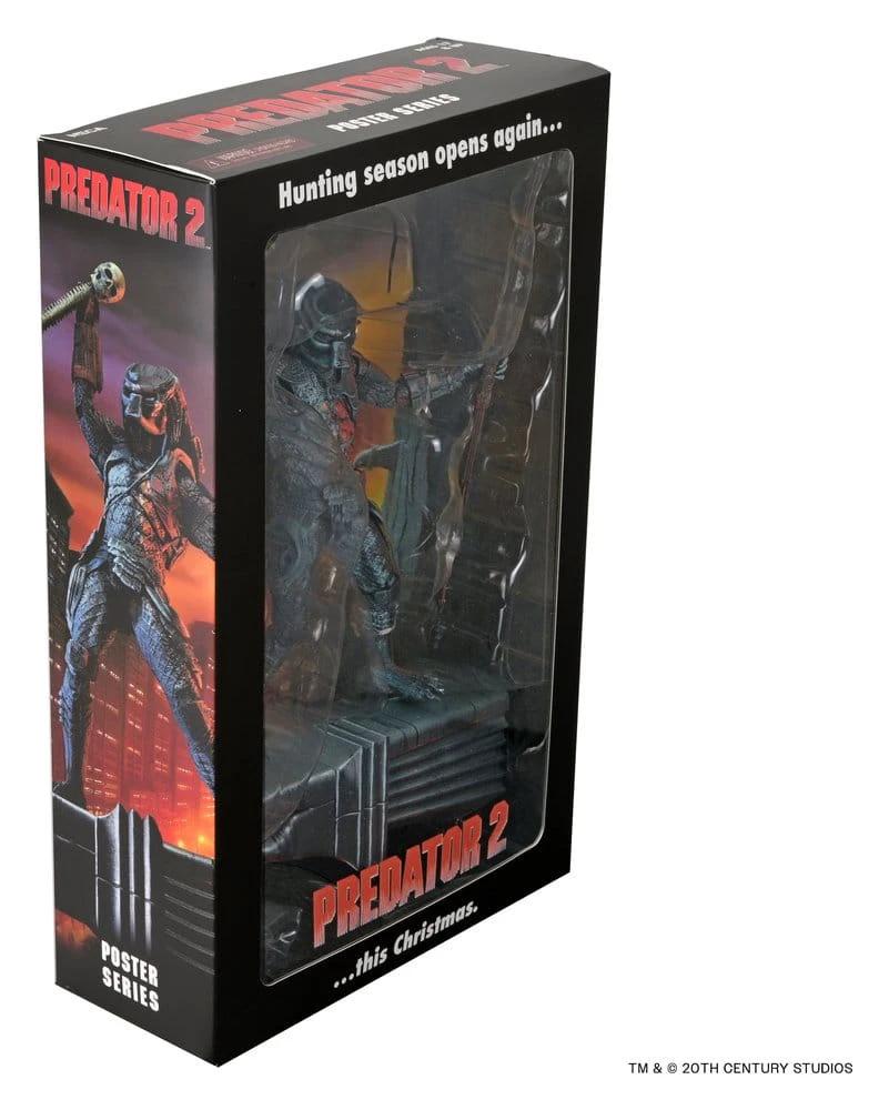 Depredador 2 Figura City Hunter Poster Series 18 cm by NECA