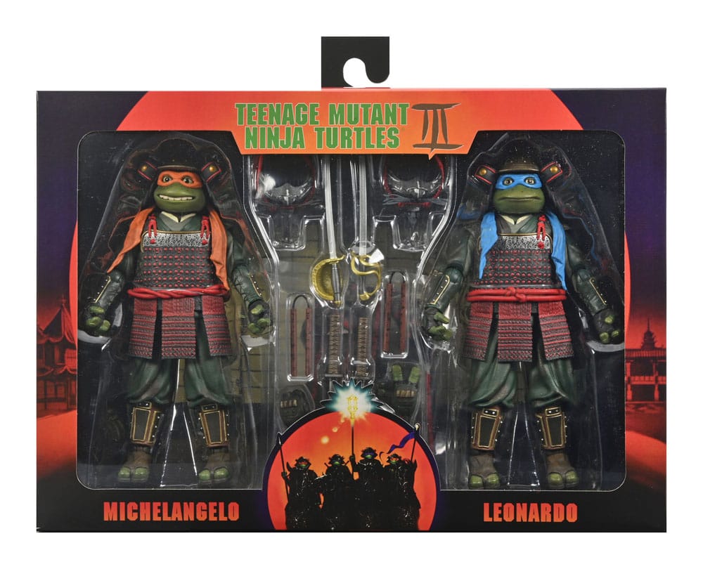 TMNT II: The Secret of the Ooze 2-Pack Figuras Leonardo & Michelangelo 18 cm