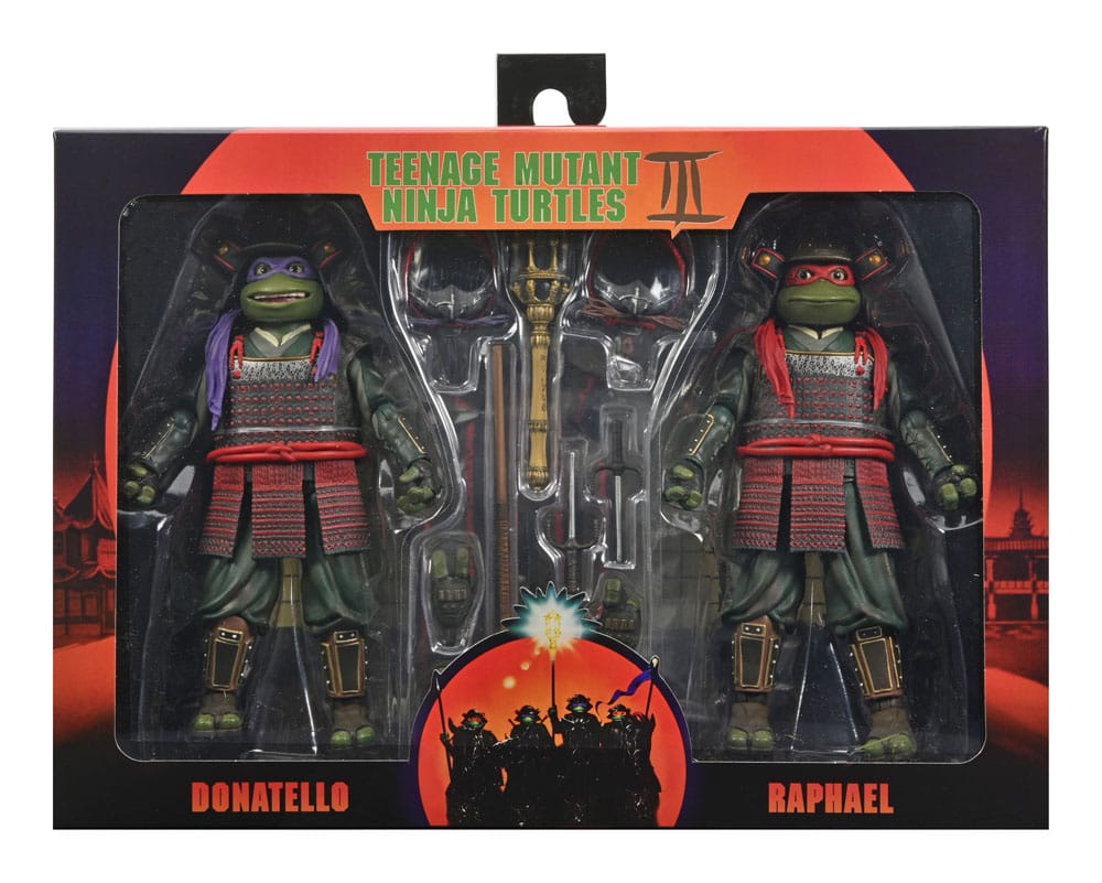 TMNT II: The Secret of the Ooze 2-Pack Figuras Donatello & Raphael 18 cm