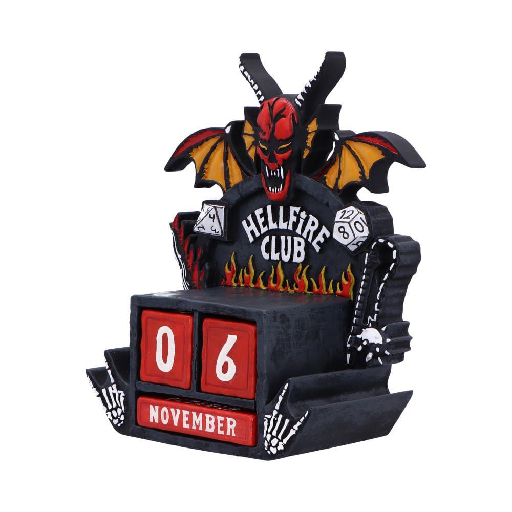 Stranger Things Calendario perpetuo Hellfire Club 15 cm
