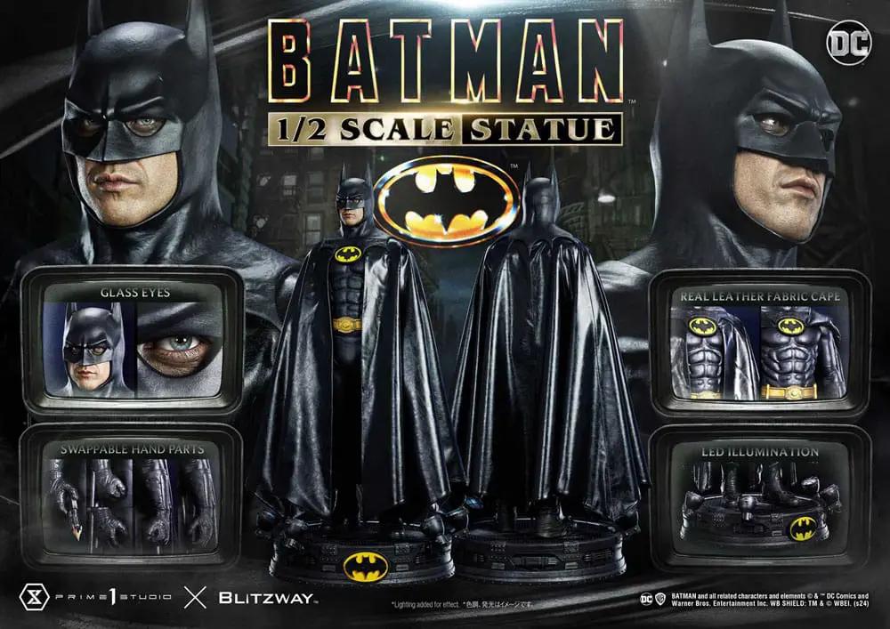 Batman 1/2 Scale Statue 1989 by Blitzway – DC Comics collectible with real leather cape