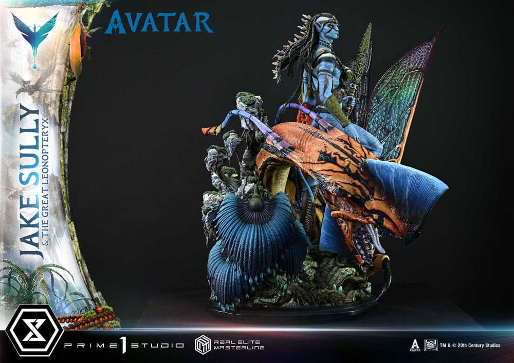 Avatar (Film) Estatua Real Elite Masterline Series 1/4 Jake Sully & The Great Leonopteryx 87 cm