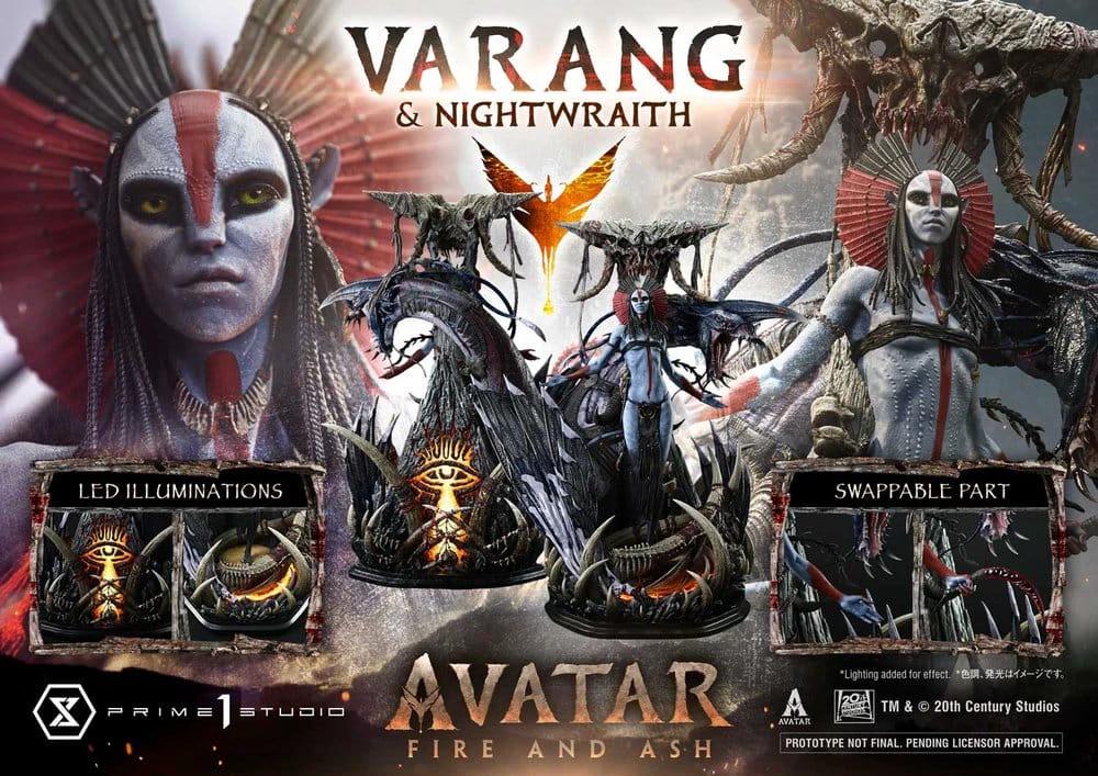 Avatar: Fire and Ash (Film) Estatua Real Elite Masterline Series 1/4 Varang & Nightwraith Avatar Legacy Collection 96 cm by PRIME 1 STUDIO