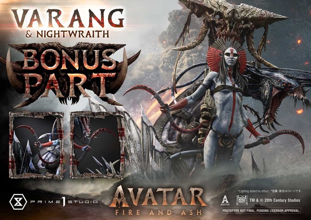 Avatar: Fire and Ash (Film) Estatua Real Elite Masterline Series 1/4 Varang & Nightwraith Avatar Legacy Collection Bonus Version 96 cm