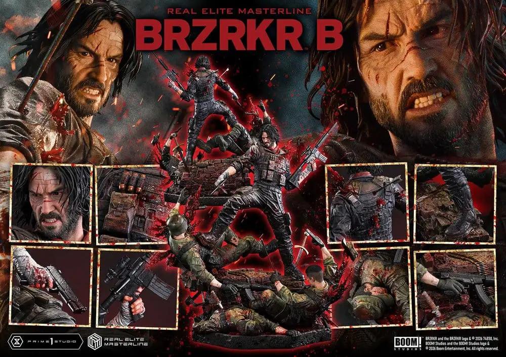 BRZRKR Real Elite Masterline Statue 1/4, 69 cm - action figure by Kimera y Foley Shop in red battle diorama