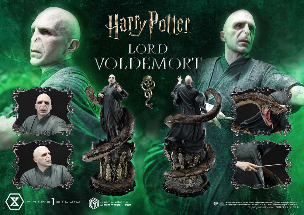 Harry Potter Estatua Real Elite Masterline Series 1/4 Lord Voldemort Bonus Version 83 cm