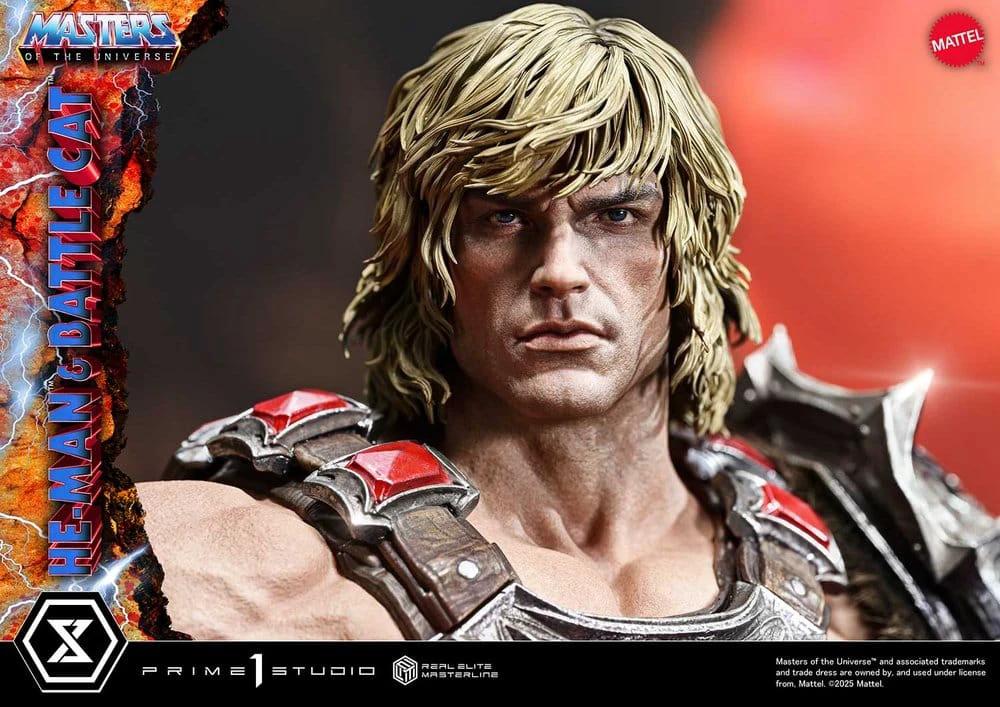Masters of the Universe Estatua Real Elite Masterline Series 1/4 He-Man & Battle Cat 86 cm by PRIME 1 STUDIO
