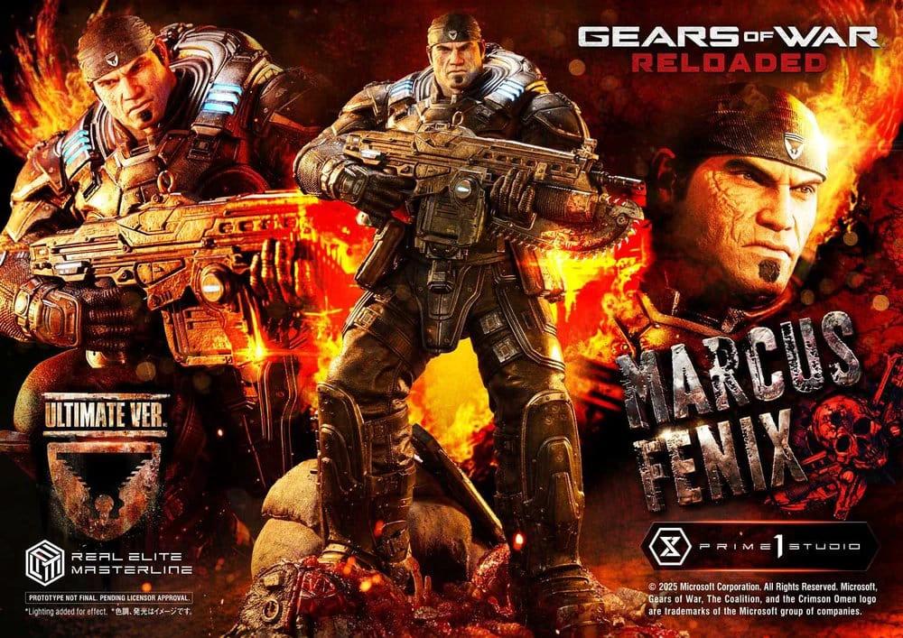 Gears of War: Reloaded Estatua Real Elite Masterline Series 1/3 Marcus Fenix Ultimate Bonus Version 97 cm by PRIME 1 STUDIO