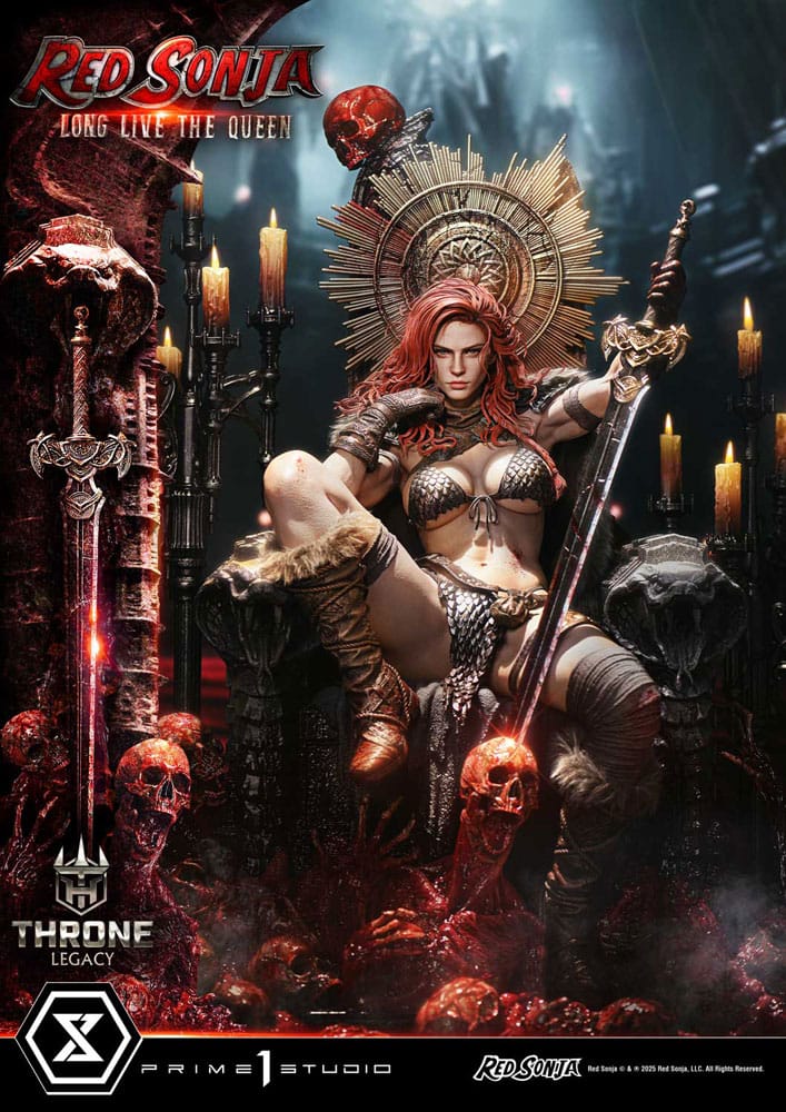Red Sonja Estatua 1/3 Throne Legacy Collection Red Sonja: Long Live the Queen 77 cm