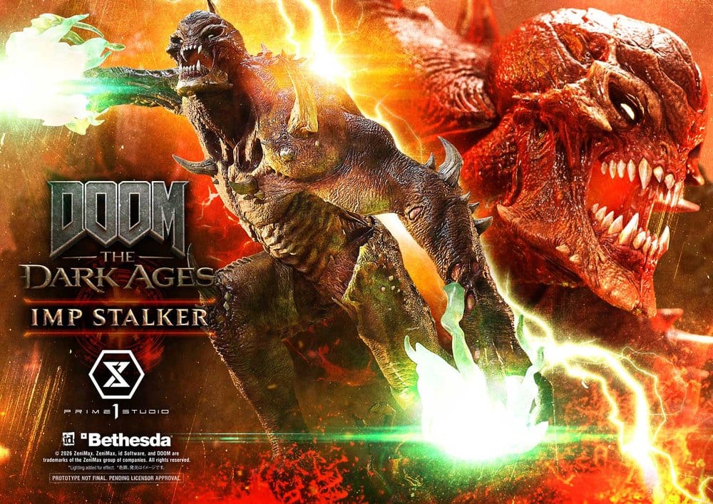 DOOM: The Dark Ages Estatua Ultimate Premium Masterline Series 1/4 Imp Stalker Bonus Version 77 cm