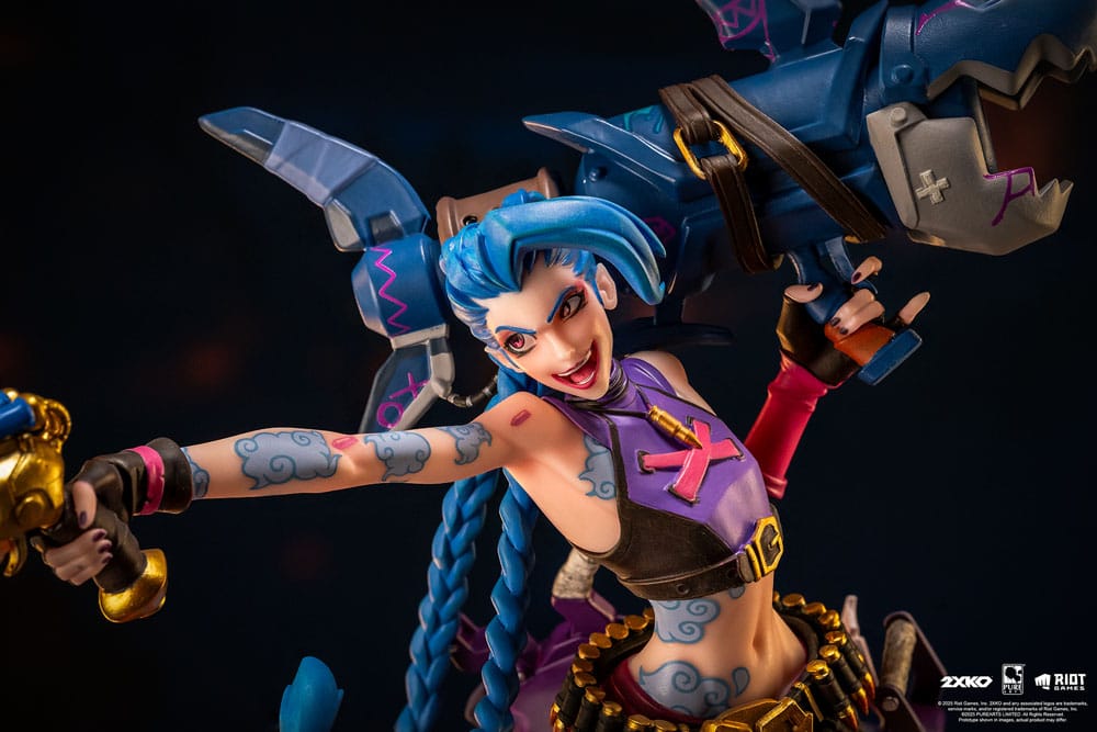League of Legends Estatua 1/10 2XKO Jinx & Warwick Diorama 37 cm