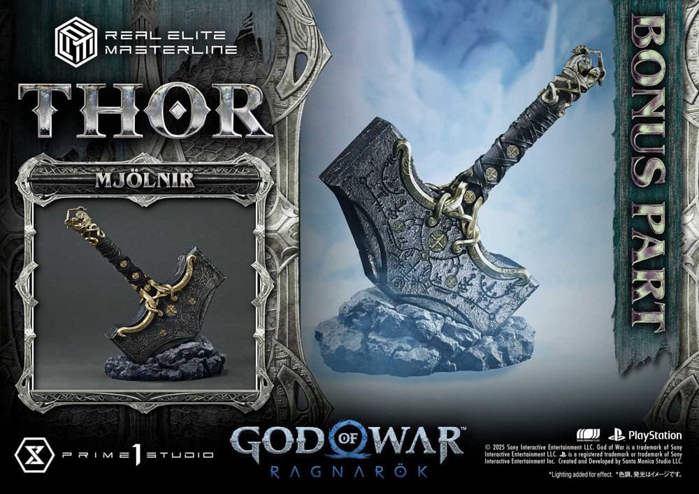 God of War: Ragnarök Estatua Real Elite Masterline Series 1/3 Deluxe Bonus Version 105 cm