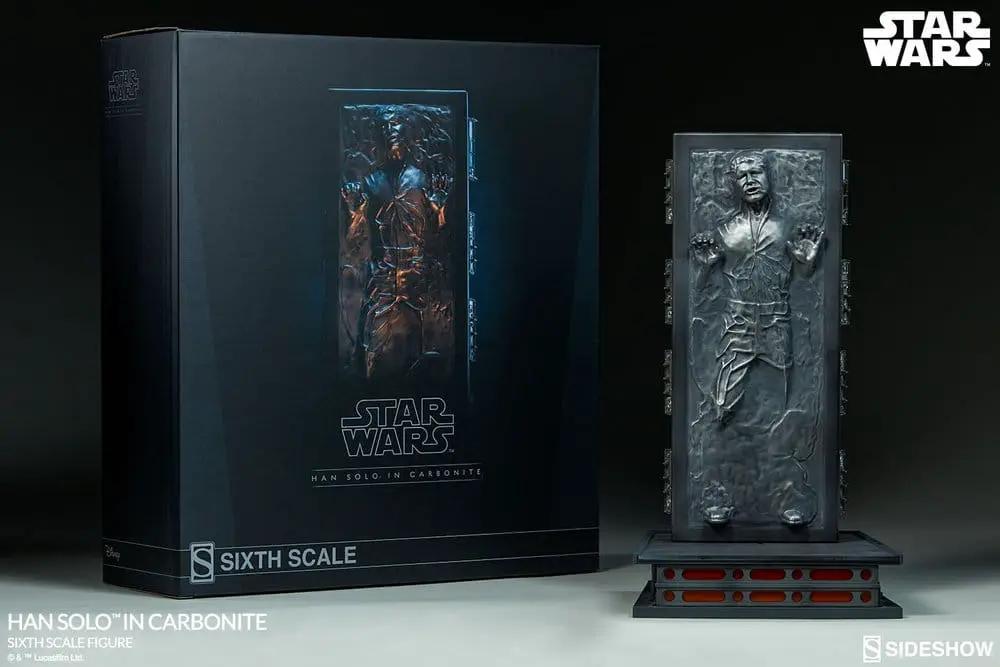 Star Wars Han Solo in Carbonite 1/6 figure by Sideshow Collectibles with display base and box