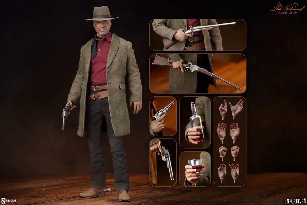 Figura de acción Clint Eastwood Sin Perdón 1/6 William Munny, SIDESHOW COLLECTIBLES, 32 cm con accesorios