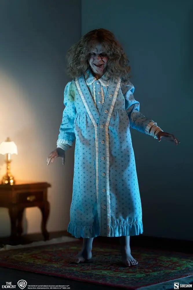 Figura de acción Regan MacNeil 1/6, El exorcista, SIDESHOW COLLECTIBLES, 23 cm, vestido azul claro
