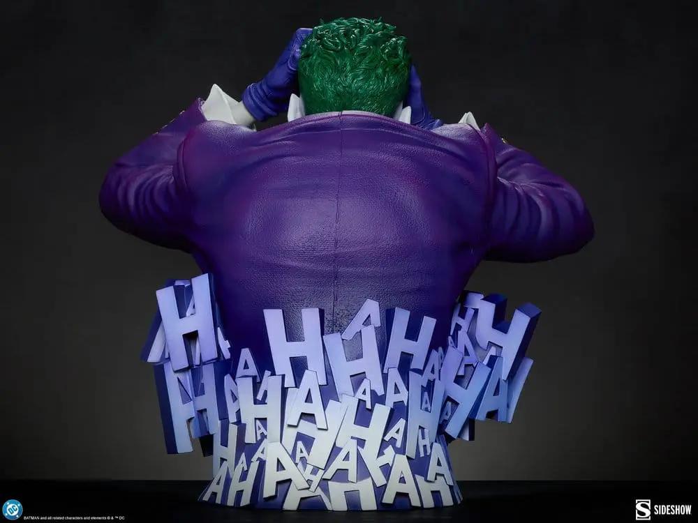 DC Comics The Joker bust from Batman: The Killing Joke, 36 cm; purple coat, green hair, blue HA-base, by Sideshow Collectibles
