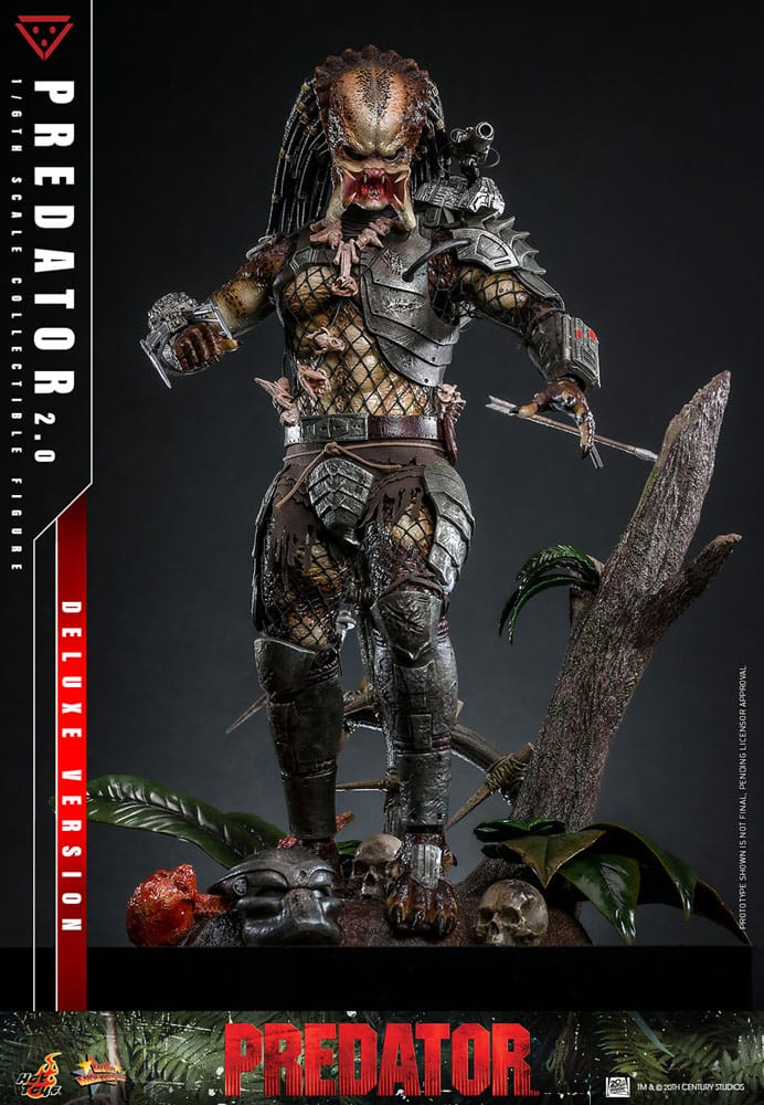 Depredador Figura Movie Masterpiece 1/6 Predator (2.0) Deluxe Version 34 cm
