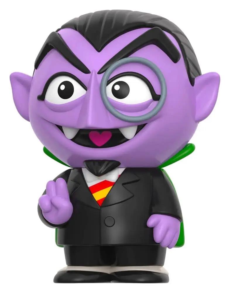 SUPER 7 Barrio Sésamo Count von Count soft vinyl action figure, 18 cm, purple vampire in suit with monocle