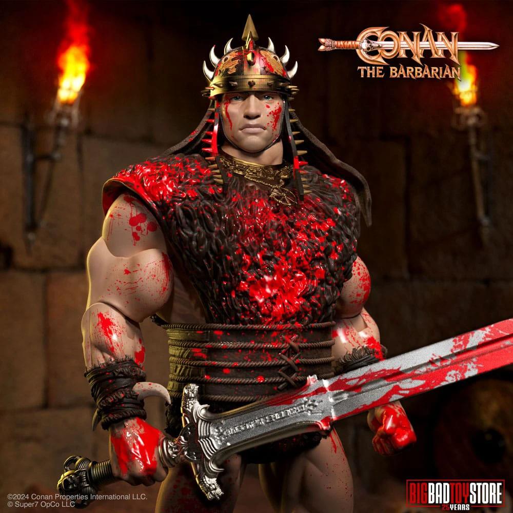 Conan el Bárbaro Figura Ultimates Conan Blood Soaked Pit Fighter 18 cm by SUPER 7