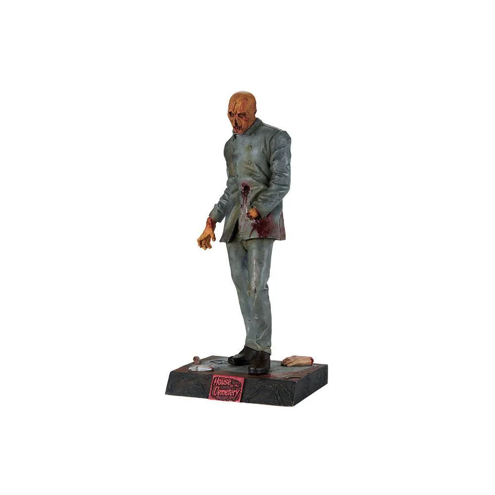 Dr. Freudstein statue, 30 cm, Trick or Treat Studios garden sculpture, zombie in gray suit with blood.
