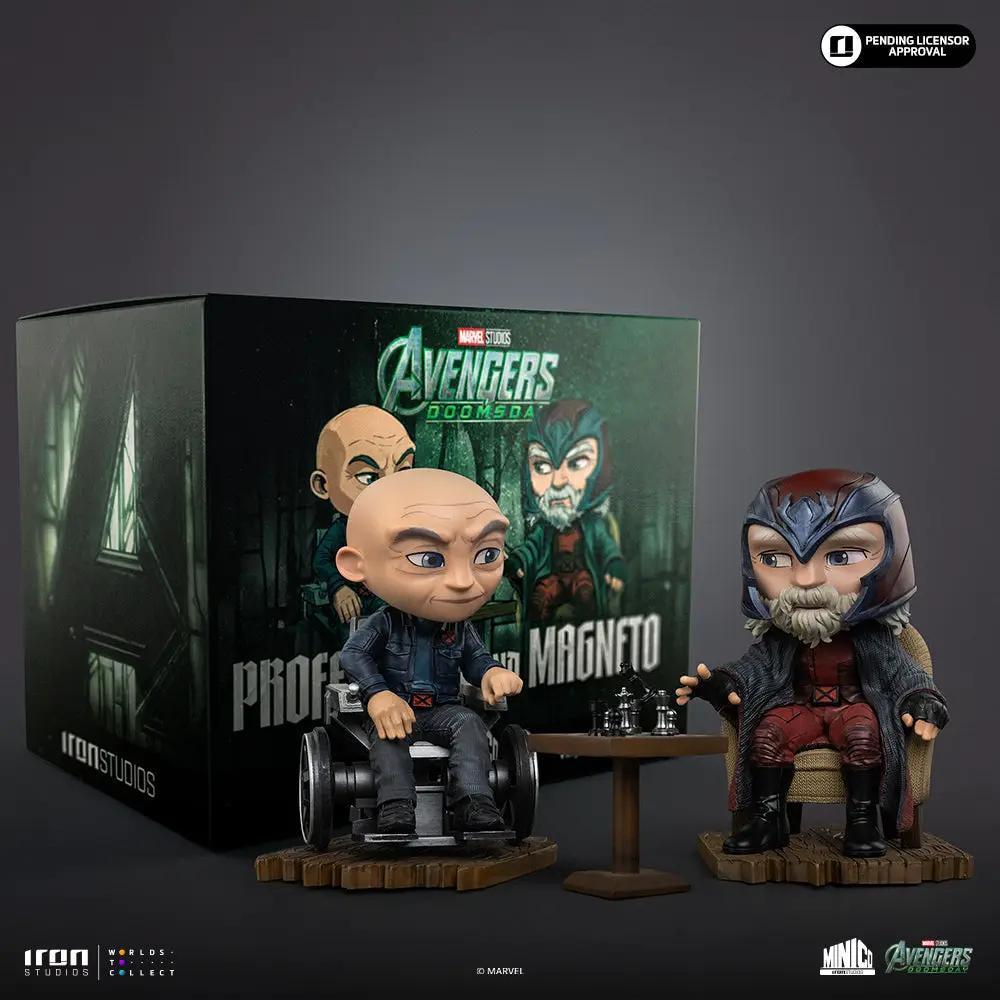 Statue set: Xavier and Magneto mini figures from Iron Studios Minico, Avengers: Doomsday, 2-piece display.