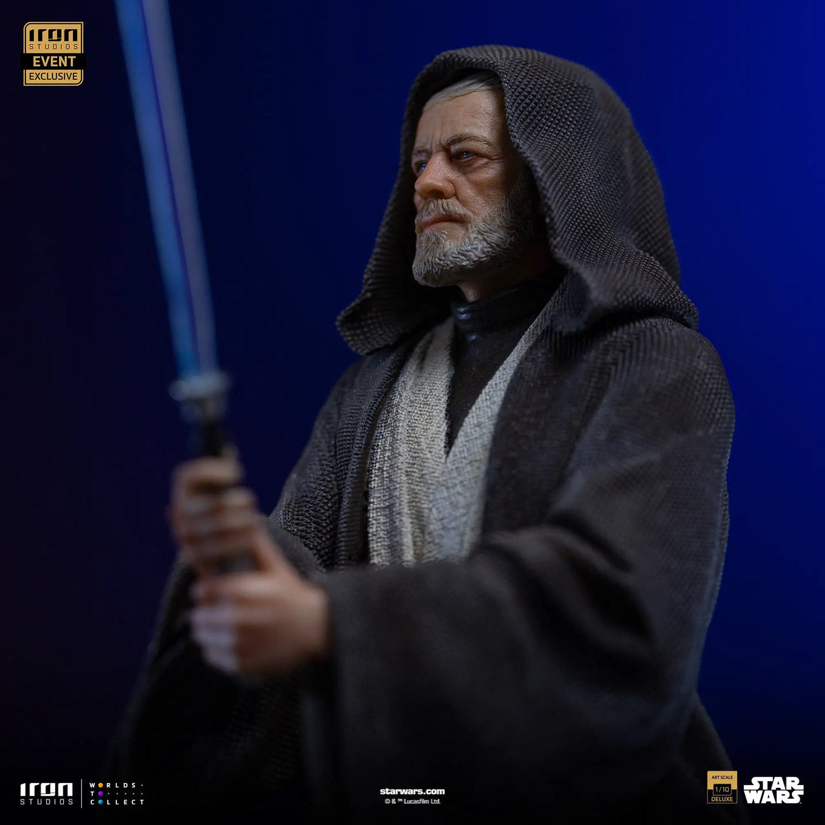 Darth Vader vs Obi-Wan Kenobi statue, hooded Obi-Wan, 1/10 Art Scale, Iron Studios; CCXP Event Exclusive