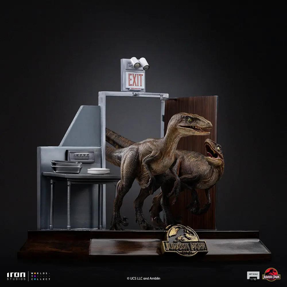 Pre-Order - Statue Raptors at the Kitchen's Door - Jurassic Park - Art Scale 1/10 - Iron Studios